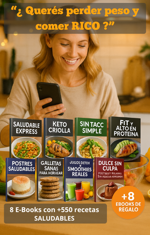 KIT COLECCION 8 e-Books de recetas + 8 ebooks con recetas de REGALO